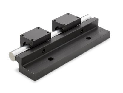 Two Pillow Blocks with side-mounted geometry for increased mounting flexibility.